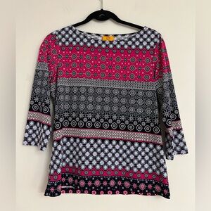 Ruby Rd. Women's Patterned Top. Pit to pit=18.5”